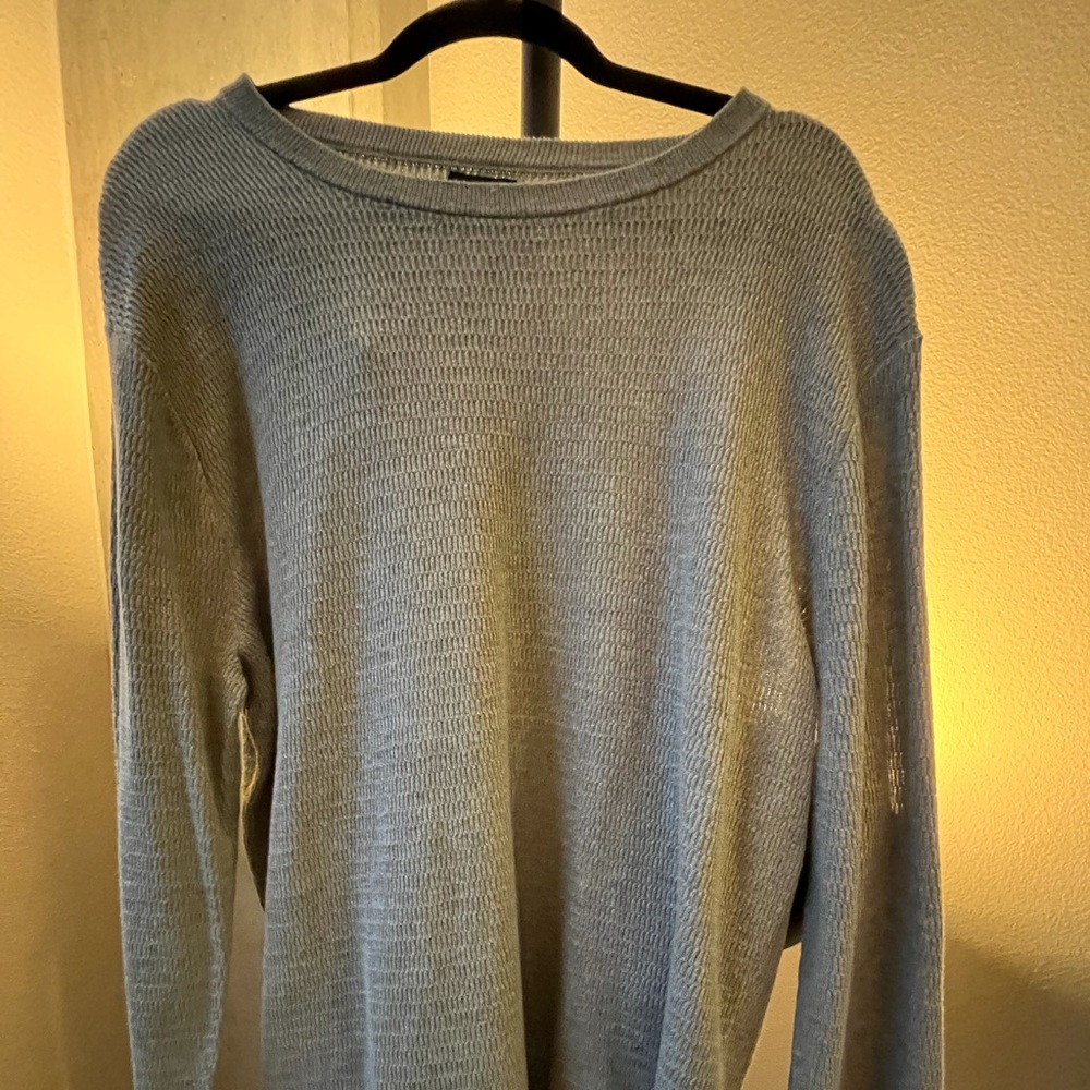 J. Crew Long Textured Grey Tshirt